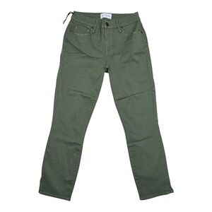 PARKER SMITH Olive Green Women's Ankle Jeans